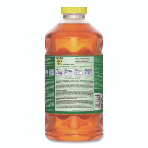 CloroxPro Multi-Surface Cleaner Disinfectant Concentrated, Original Pine Scent, 80 oz Bottle, 3/Carton