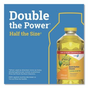 CloroxPro Multi-Surface Cleaner Concentrated, Lemon Fresh Scent, 80 oz Bottle, 3/Carton