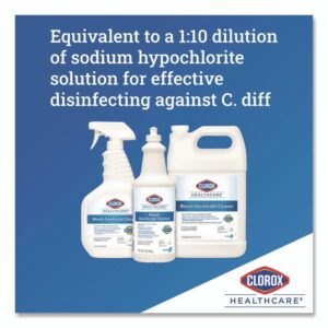 Bleach Germicidal Cleaner, 32 oz Pull-Top Bottle, 6/Carton
