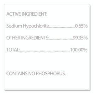 Bleach Germicidal Cleaner, 32 oz Pull-Top Bottle, 6/Carton