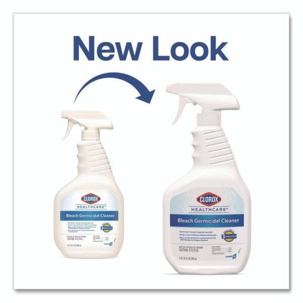 Bleach Germicidal Cleaner, 32 oz Spray Bottle, 6/Carton