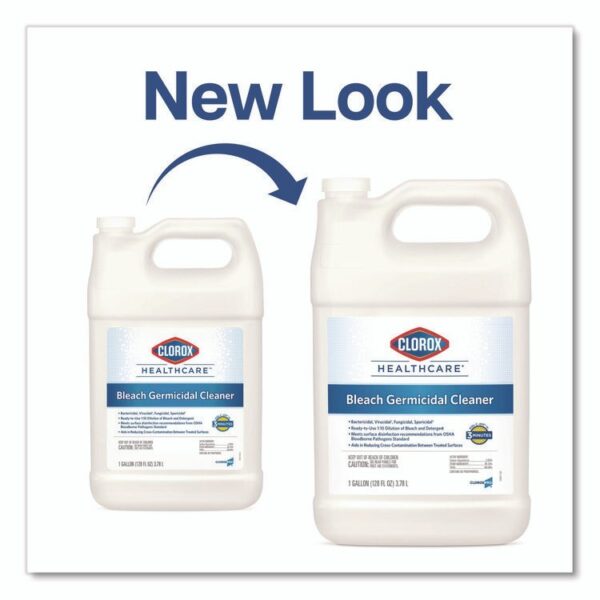 Bleach Germicidal Cleaner, 128 oz Refill Bottle, 4/Carton