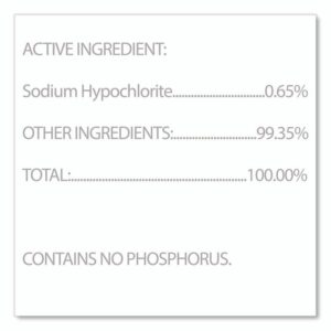 Bleach Germicidal Cleaner, 128 oz Refill Bottle, 4/Carton
