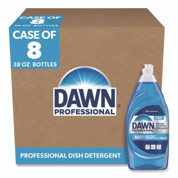Manual Pot/Pan Dish Detergent, 38 oz Bottle, 8/Carton