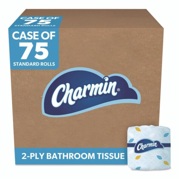 Commercial Bathroom Tissue, Septic Safe, Individually Wrapped, 2-Ply, White, 450 Sheets/Roll, 75 Rolls/Carton