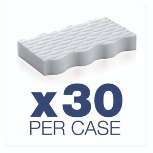 Magic Eraser Extra Durable, 4.6 x 2.4, 0.7" Thick, White, 30/Carton