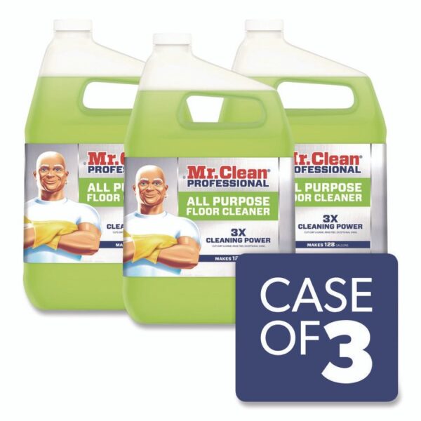 Finished Floor Cleaner, Lemon Scent, 1 gal Bottle, 3/Carton