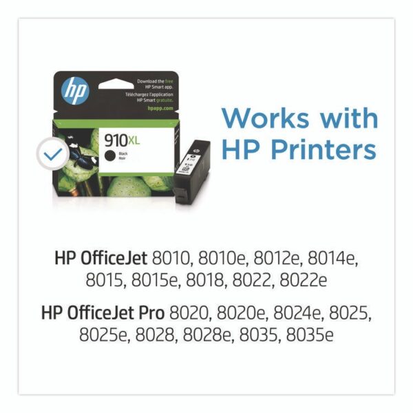 HP 910XL, (3YL65AN) High-Yield Black Original Ink Cartridge