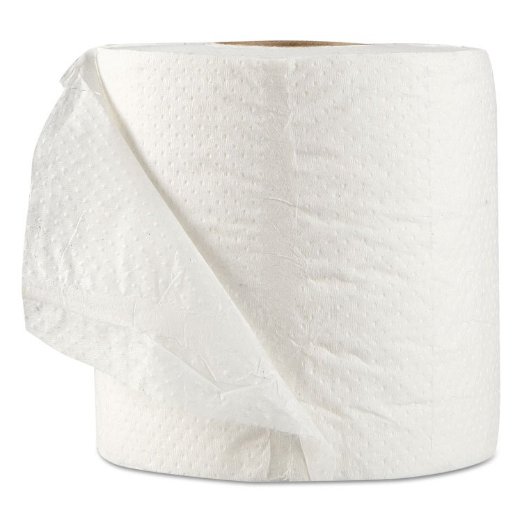 Standard Bath Tissue, Septic Safe, Individually Wrapped Rolls, 1-Ply, White, 1,000 Sheets/Roll, 96 Wrapped Rolls/Carton - Image 2