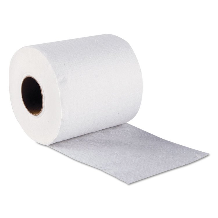 Standard Bath Tissue, Septic Safe, Individually Wrapped Rolls, 1-Ply, White, 1,000 Sheets/Roll, 96 Wrapped Rolls/Carton - Image 3