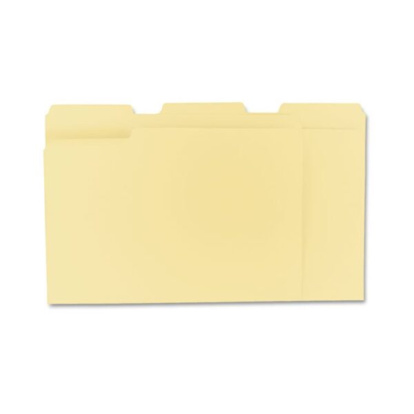 Top Tab File Folders, 1/3-Cut Tabs: Assorted, Letter Size, 0.75" Expansion, Manila, 100/Box - Image 2