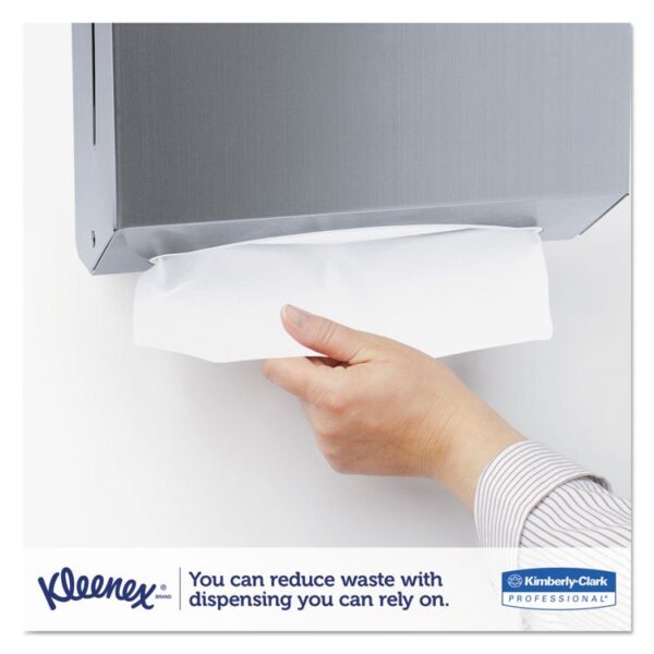 Premiere Folded Towels, 1-Ply, 9.4 x 12,4, White, 120/Pack, 25 Packs/Carton - Image 3