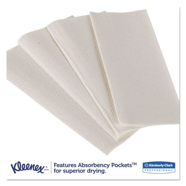 Premiere Folded Towels, 1-Ply, 9.4 x 12,4, White, 120/Pack, 25 Packs/Carton - Image 2