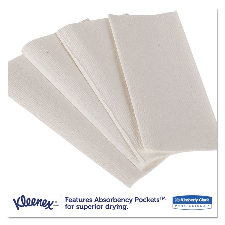 Premiere Folded Towels, 1-Ply, 9.4 x 12,4, White, 120/Pack, 25 Packs/Carton - Image 2