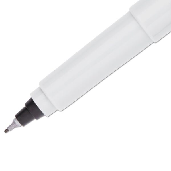 Ultra Fine Tip Permanent Marker, Ultra-Fine Needle Tip, Black, Dozen - Image 2