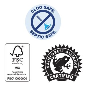 Commercial Bathroom Tissue, Septic Safe, Individually Wrapped, 2-Ply, White, 450 Sheets/Roll, 75 Rolls/Carton