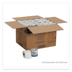 Angel Soft ps Premium Bathroom Tissue, Septic Safe, 2-Ply, White, 450 Sheets/Roll, 80 Rolls/Carton