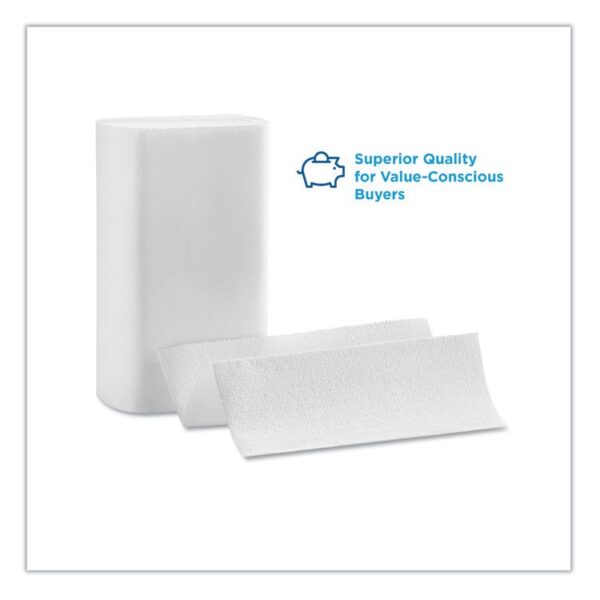 Blue Select Multi-Fold 2 Ply Paper Towel, 9.2 x 9.4, White, 125/Pack, 16 Packs/Carton - Image 2