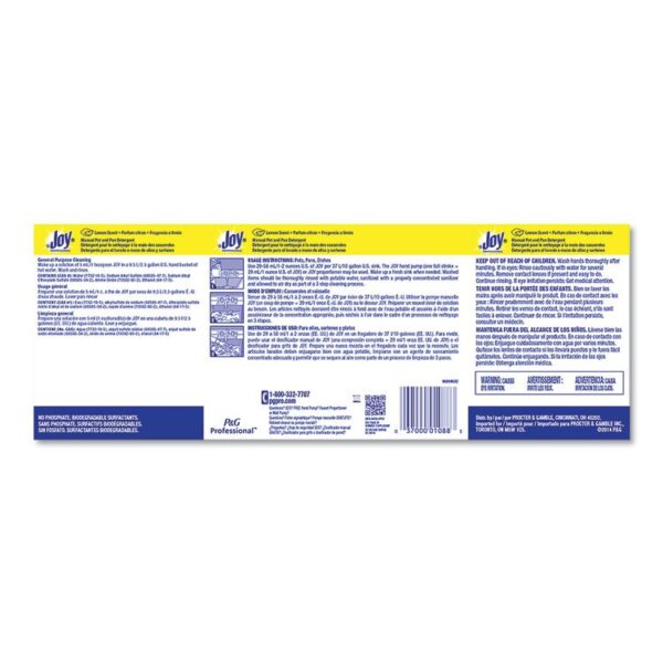 Dishwashing Liquid, Lemon Scent, 38 oz Bottle, 8/Carton - Image 5