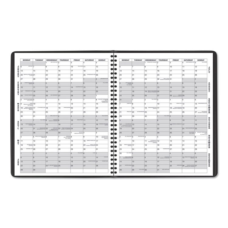Monthly Planner, 11 x 9, Black Cover, 15-Month: Jan 2025 to Mar 2026 - Image 4