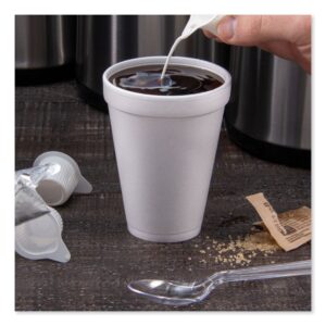 Foam Drink Cups, 12 oz, White, 25/Bag, 40 Bags/Carton