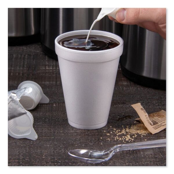 Foam Drink Cups, 12 oz, White, 25/Bag, 40 Bags/Carton - Image 2