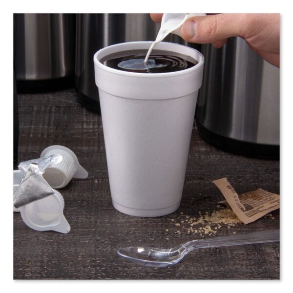 Foam Drink Cups, 16 oz, White, 25/Bag, 40 Bags/Carton - Image 3