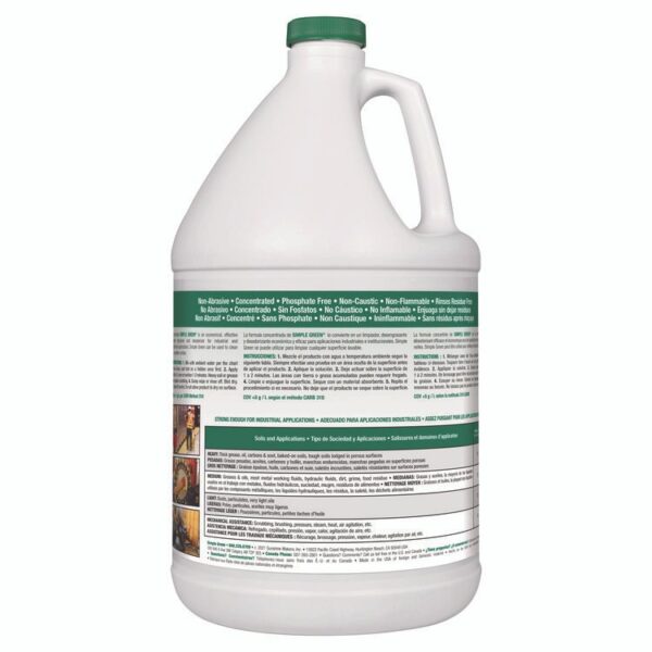 Industrial Cleaner and Degreaser, Concentrated, 1 gal Bottle, 6/Carton - Image 2