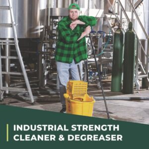 Industrial Cleaner and Degreaser, Concentrated, 1 gal Bottle, 6/Carton