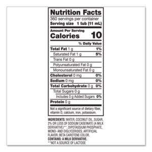 Liquid Coffee Creamer, Original, 0.38 oz Mini Cups, 360/Carton