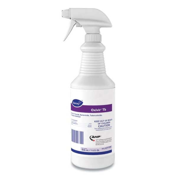 Oxivir TB One-Step Disinfectant Cleaner, 32 oz Bottle, 12/Carton - Image 3