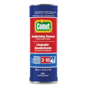 Deodorizing Cleanser with Bleach, Powder, 21 oz Canister, 24/Carton