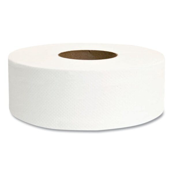 Jumbo Bath Tissue, Septic Safe, 2-Ply, White, 3.3" x 625 ft, 12 Rolls/Carton - Image 5