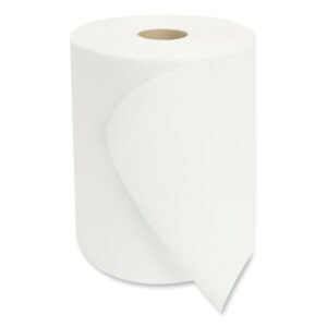 Morsoft Universal Roll Towels, 1-Ply, 8" x 800 ft, White, 6 Rolls/Carton