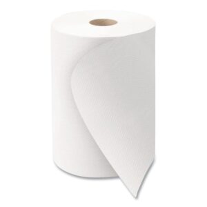 10 Inch Roll Towels, 1-Ply, 10" x 800 ft, White, 6 Rolls/Carton