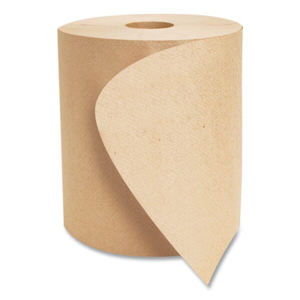 Morsoft Universal Roll Towels, 1-Ply, 8" x 800 ft, Brown, 6 Rolls/Carton - Image 5