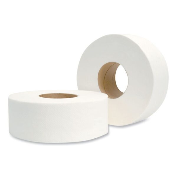 Jumbo Bath Tissue, Septic Safe, 2-Ply, White, 3.3" x 500 ft, 12/Carton - Image 4