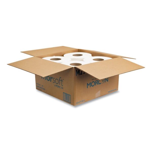 Jumbo Bath Tissue, Septic Safe, 2-Ply, White, 3.3" x 625 ft, 12 Rolls/Carton - Image 2