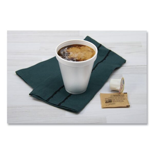 Foam Drink Cups, 12 oz, Squat, White, 1,000/Carton - Image 3