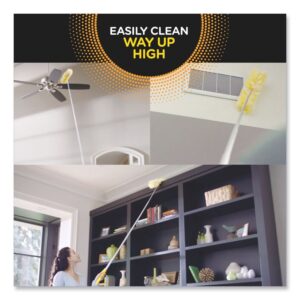 Heavy Duty Dusters with Extendable Handle, Plastic Handle Extends to 3 ft, 1 Handle and 3 Dusters/Kit, 6 Kits/Carton