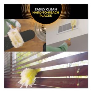 Heavy Duty Dusters with Extendable Handle, Plastic Handle Extends to 3 ft, 1 Handle and 3 Dusters/Kit, 6 Kits/Carton
