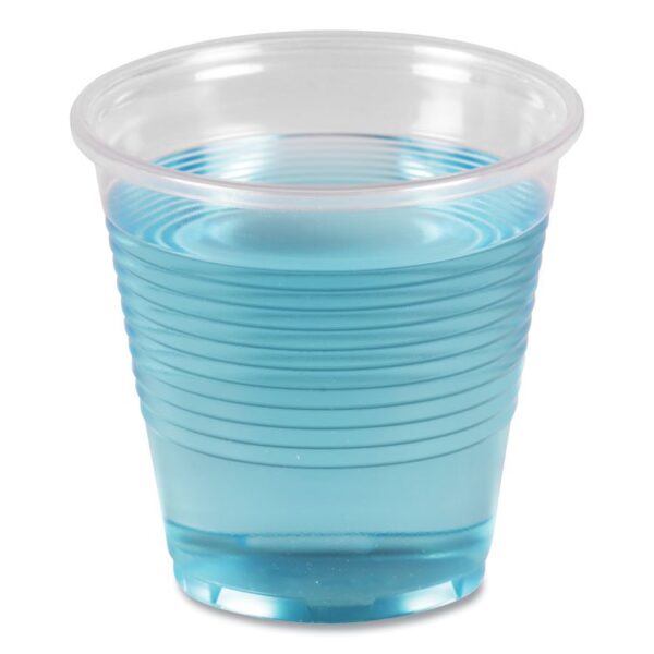 Translucent Plastic Cold Cups, 5 oz, 100/Sleeve, 25 Sleeves/Carton - Image 2
