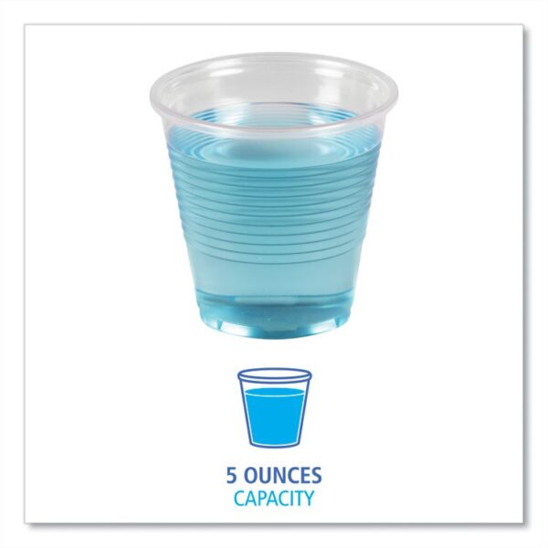Translucent Plastic Cold Cups, 5 oz, 100/Sleeve, 25 Sleeves/Carton