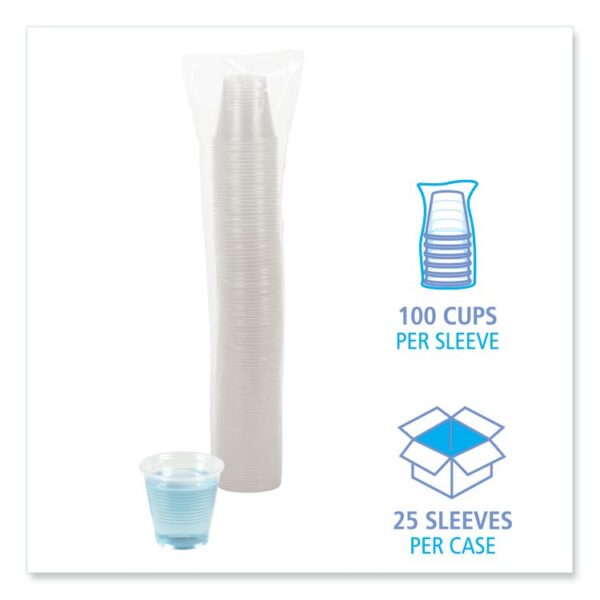 Translucent Plastic Cold Cups, 5 oz, 100/Sleeve, 25 Sleeves/Carton - Image 3