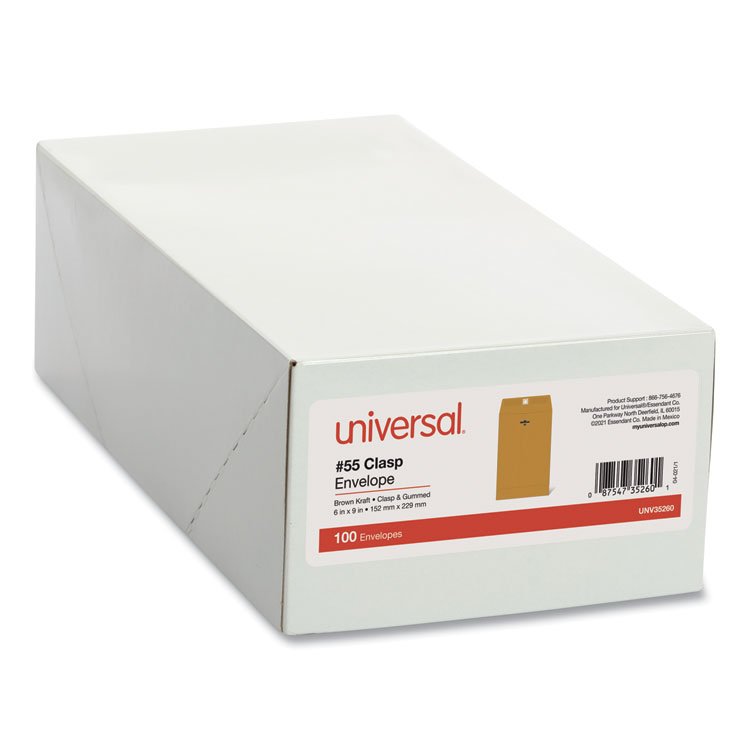 Universal® Kraft Clasp Envelope