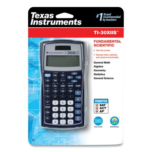TI-30X IIS Scientific Calculator, 10-Digit LCD, Black