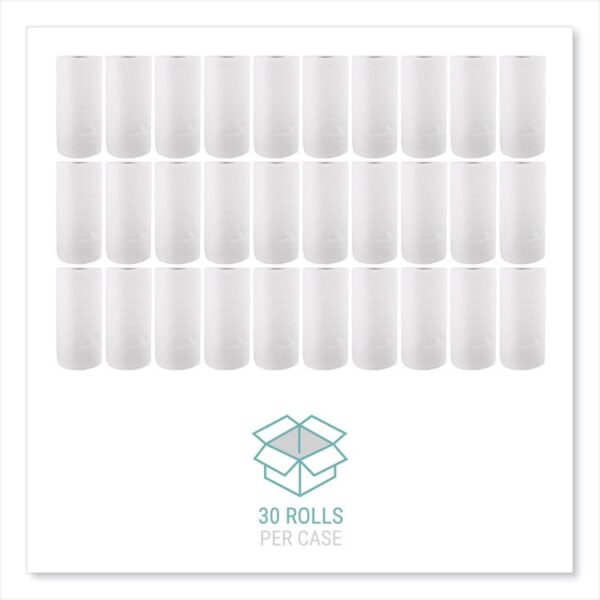 Kitchen Roll Towels, 2-Ply, 11 x 8.8, White, 100/Roll, 30 Rolls/Carton - Image 4