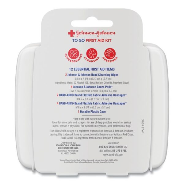 Johnson & Johnson® Red Cross® Mini First Aid to Go®