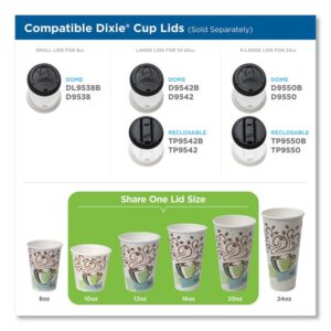 PerfecTouch Paper Hot Cups, 12 oz, Coffee Haze Design, 50/Sleeve, 20 Sleeves/Carton