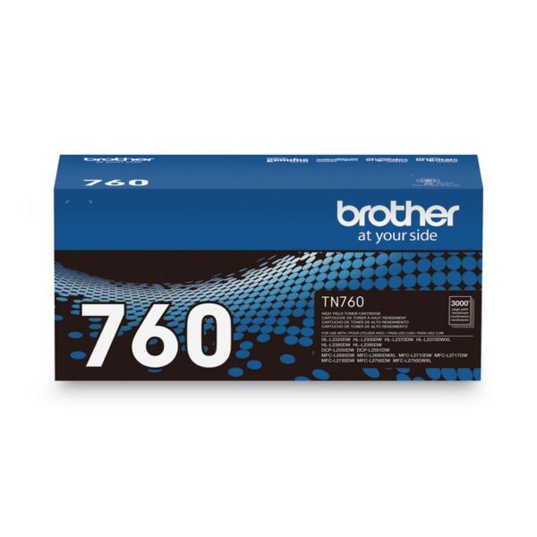 TN760 High-Yield Toner, 3,000 Page-Yield, Black - Image 2